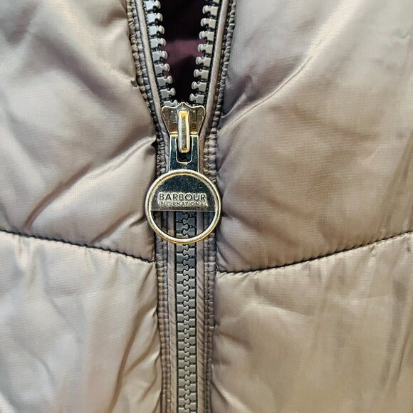 Barbour International Puffer Coat Jacket US Womens 4 - Picture 7 of 16